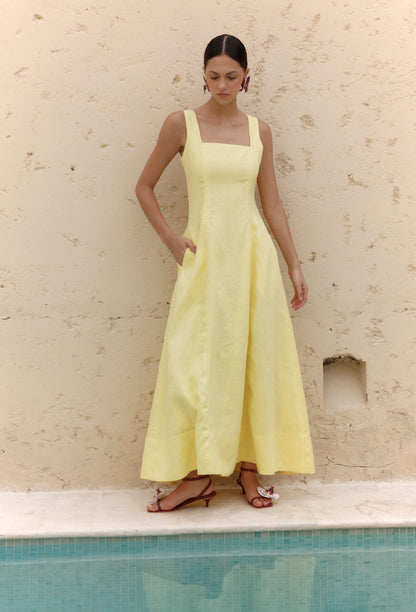 VESTIDO CARLOTA AMARILLO