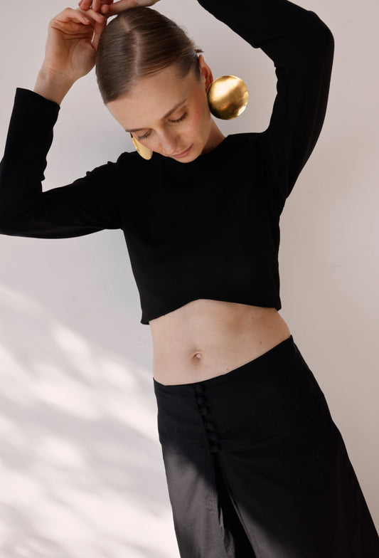 CROP TOP CLAUDIA NEGRO