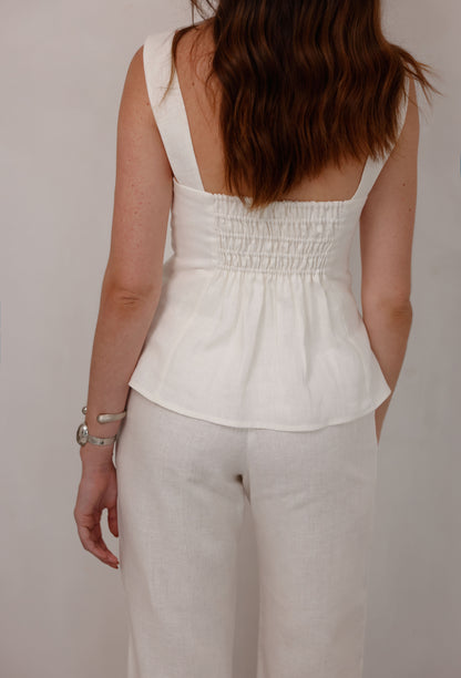 blusa-blanca-lino-100%-mujer-sofisticada