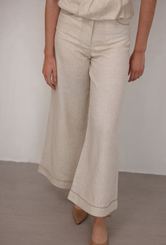 PANTALON ISIDORA LINO BEIGE