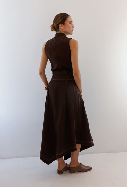 BLUSA ALBA CAFE