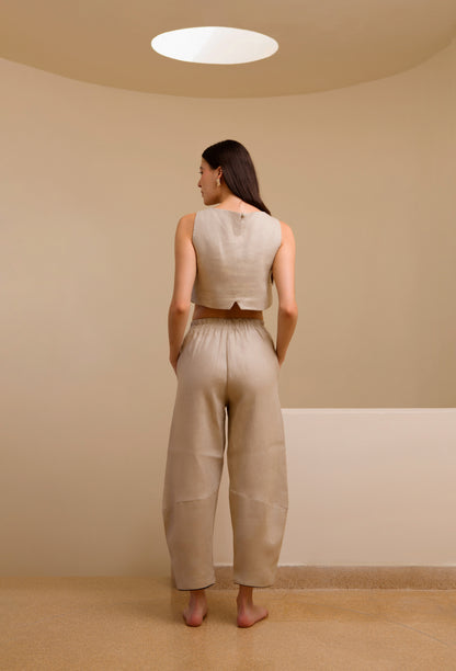 PANTALON MABEL LINO CAMEL