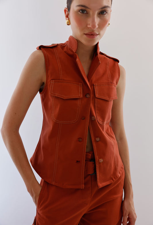 BLUSA MALIA LADRILLO