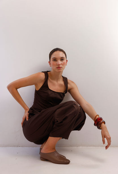 PANTALON MABEL CAFE