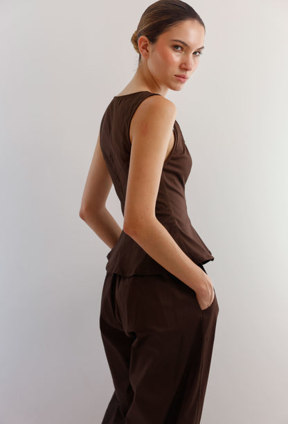 PANTALON MABEL CAFE