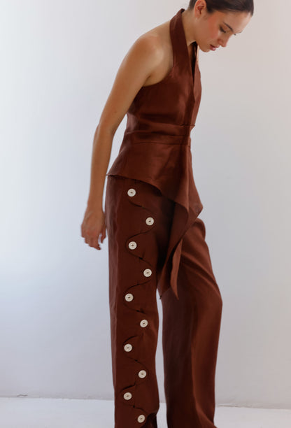 PANTALON ELEONORA CAFE