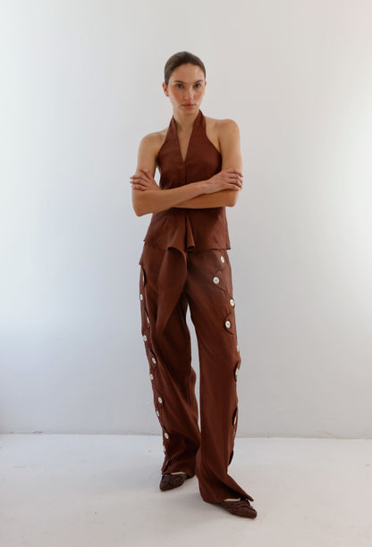 PANTALON ELEONORA CAFE