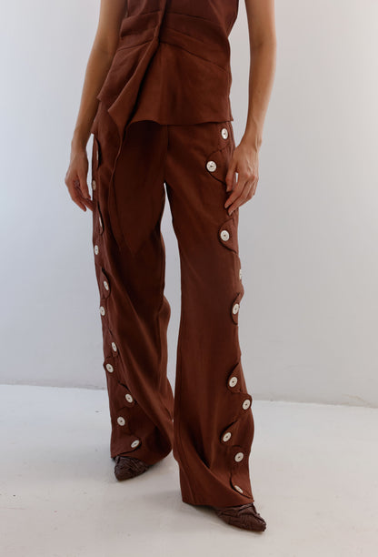 PANTALON ELEONORA CAFE