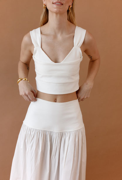 CROP TOP ALMA BLANCO