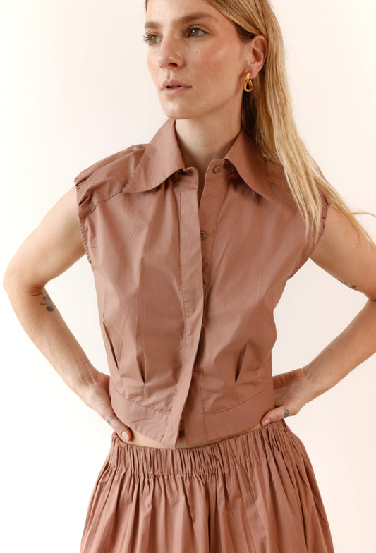 BLUSA ELSA CAMEL