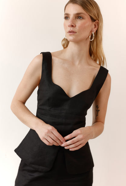 blusa-negra-lino-sin-manga-mujer