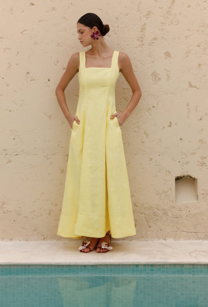 VESTIDO CARLOTA AMARILLO