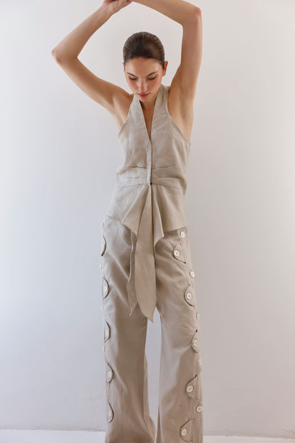 BLUSA NIDIA CAMEL