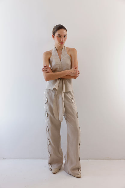 BLUSA NIDIA CAMEL