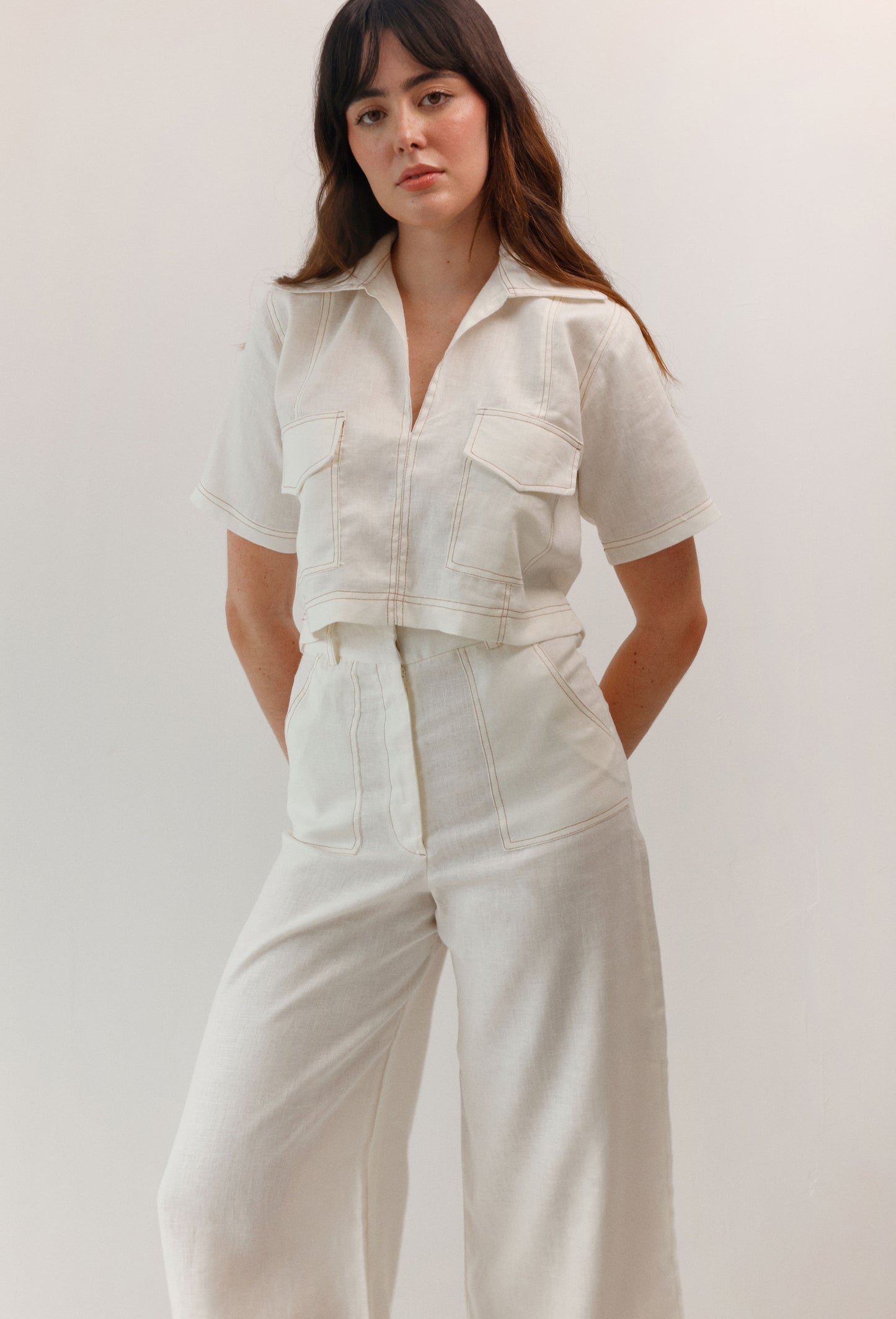 BLUSA FREYA LINO BLANCO