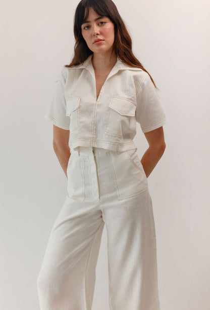 BLUSA FREYA LINO BLANCO