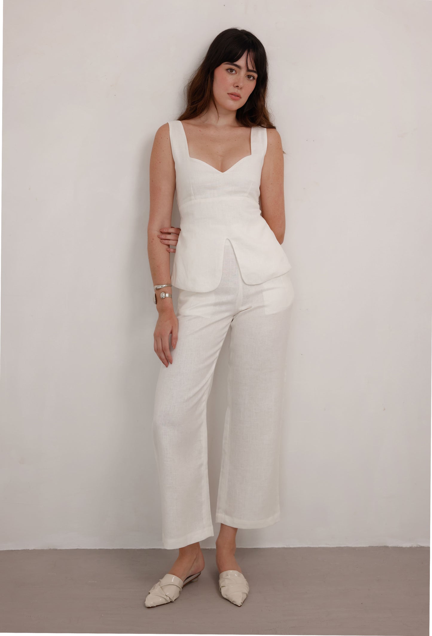 PANTALON DANIELA LINO BLANCO