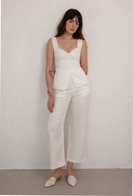 PANTALON DANIELA LINO BLANCO