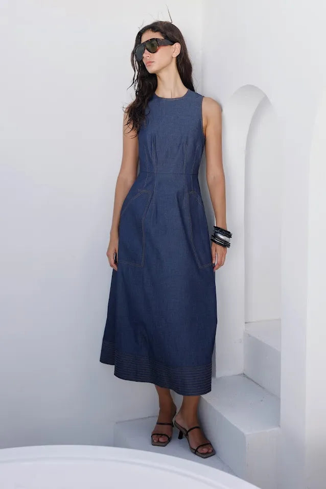 vestido-denim-jean-mujer-sofisticado