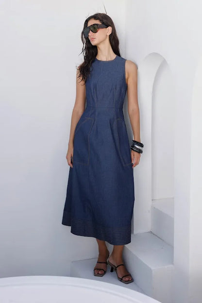 vestido-denim-jean-mujer-sofisticado