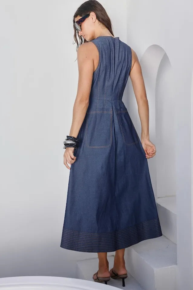 vestido-denim-jean-mujer-sofisticado
